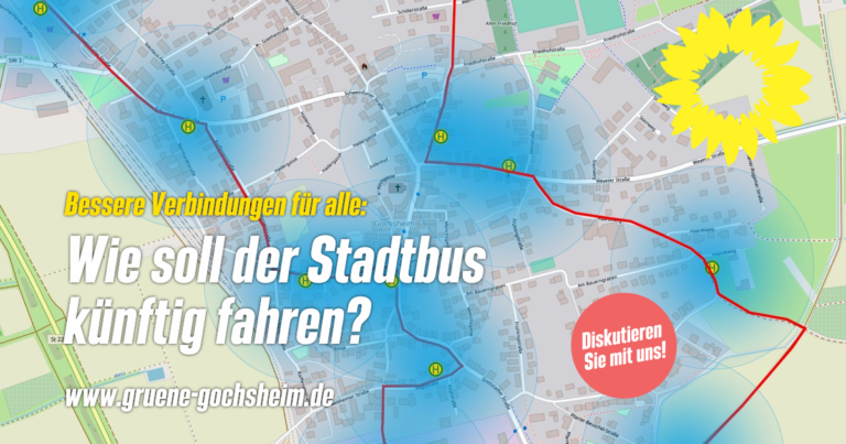 Vorschläge zur Stadtbus-Linienführung in Gochsheim