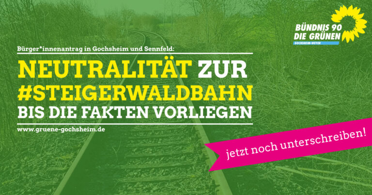 Bürgeranträge „Neutralität zur Steigerwaldbahn“ in Gochsheim und Sennfeld überreicht