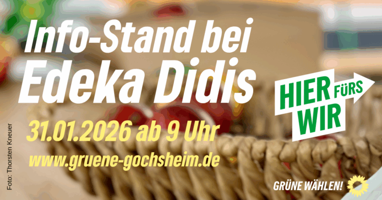 Info-Stand bei Edeka Didis