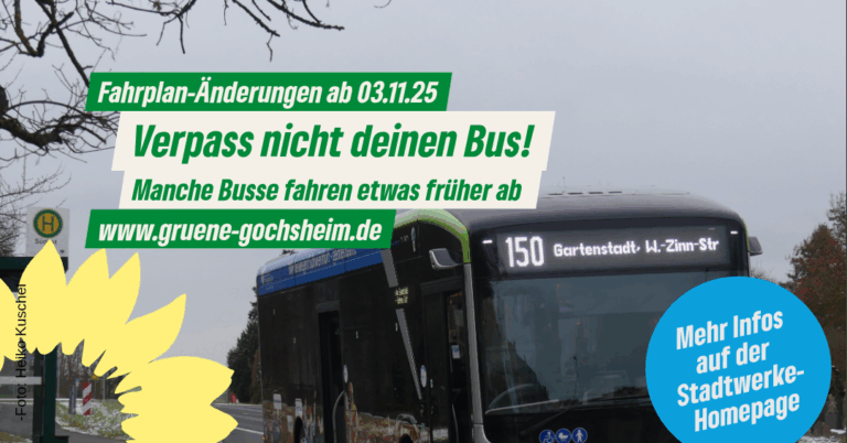 Verpass nicht deinen Bus! – Änderungen bei den Stadtbussen