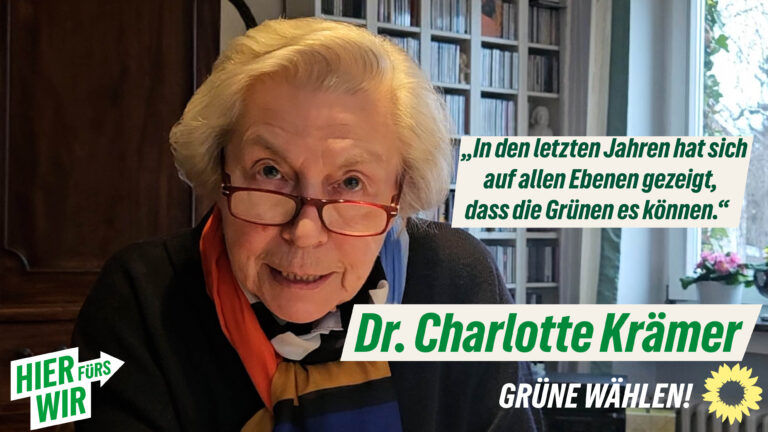 Eine Wahlempfehlung von Dr. Charlotte Krämer